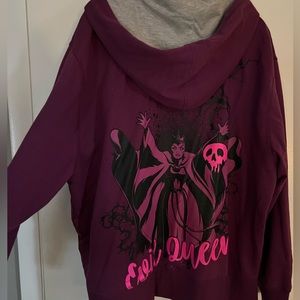 Disney Evil Queen Purple Hoodie, sz 2xl, EUC